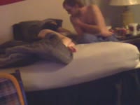 Sleepy Sister surprised by Sleepless Brother